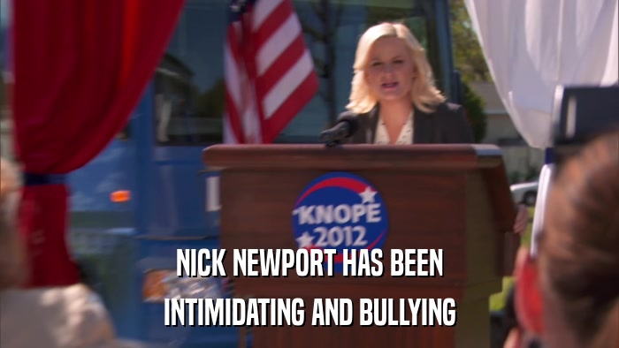 NICK NEWPORT HAS BEEN INTIMIDATING AND BULLYING 