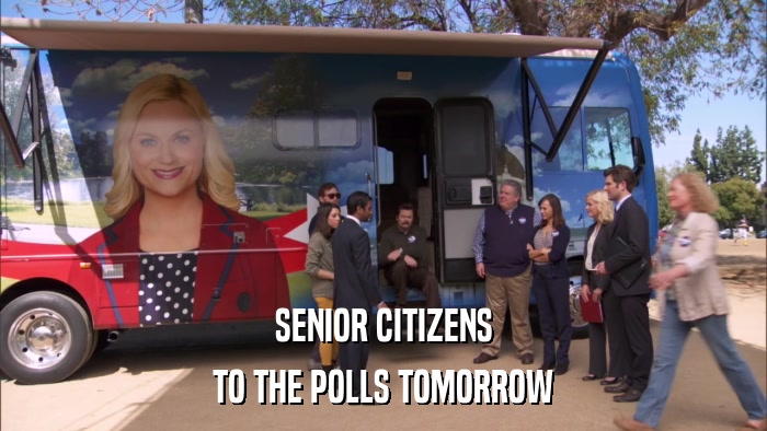 SENIOR CITIZENS TO THE POLLS TOMORROW 