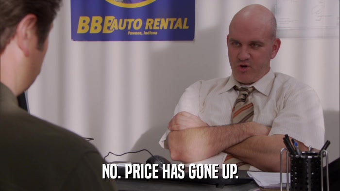 NO. PRICE HAS GONE UP.  