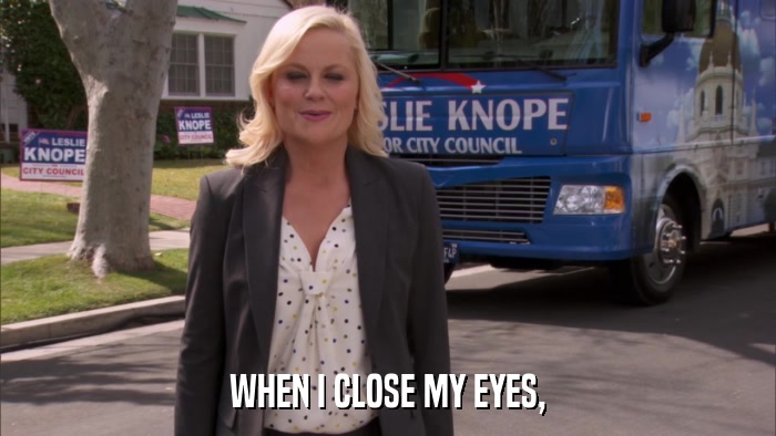 WHEN I CLOSE MY EYES,  