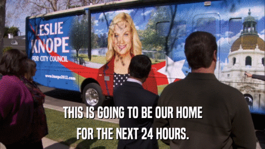 THIS IS GOING TO BE OUR HOME FOR THE NEXT 24 HOURS. 