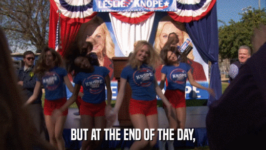 BUT AT THE END OF THE DAY,  