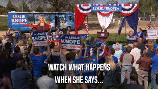 WATCH WHAT HAPPENS WHEN SHE SAYS... 