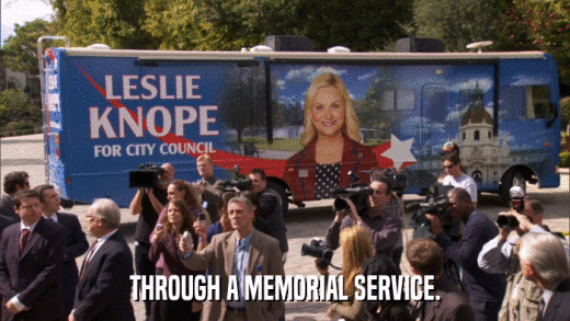 THROUGH A MEMORIAL SERVICE.  