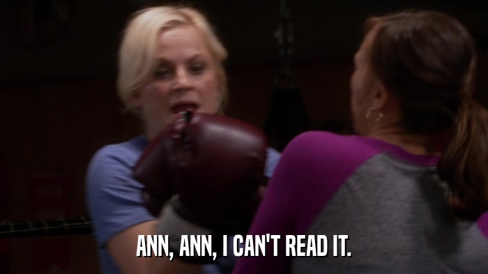 ANN, ANN, I CAN'T READ IT.  