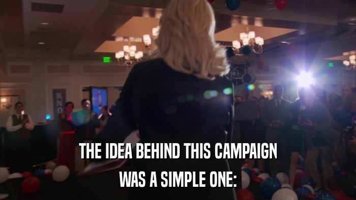 THE IDEA BEHIND THIS CAMPAIGN WAS A SIMPLE ONE: 