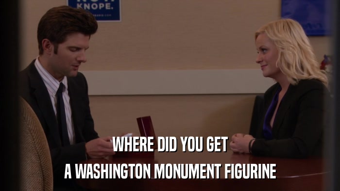 WHERE DID YOU GET A WASHINGTON MONUMENT FIGURINE 