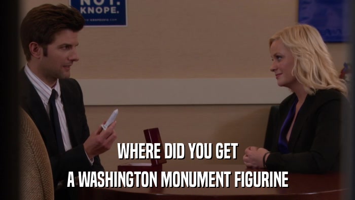 WHERE DID YOU GET A WASHINGTON MONUMENT FIGURINE 