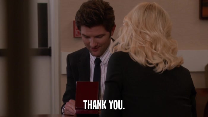THANK YOU.  