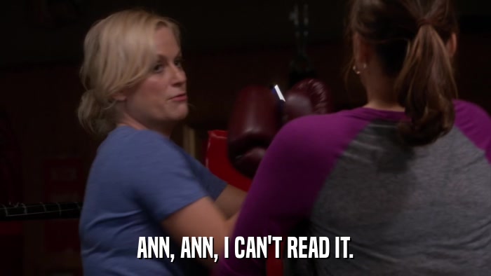 ANN, ANN, I CAN'T READ IT.  