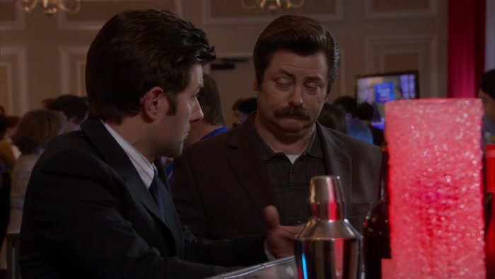 A GREAT JOB, BUT I THINK LESLIE WANTS ME TO STAY. 