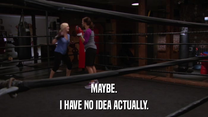 MAYBE. I HAVE NO IDEA ACTUALLY. 