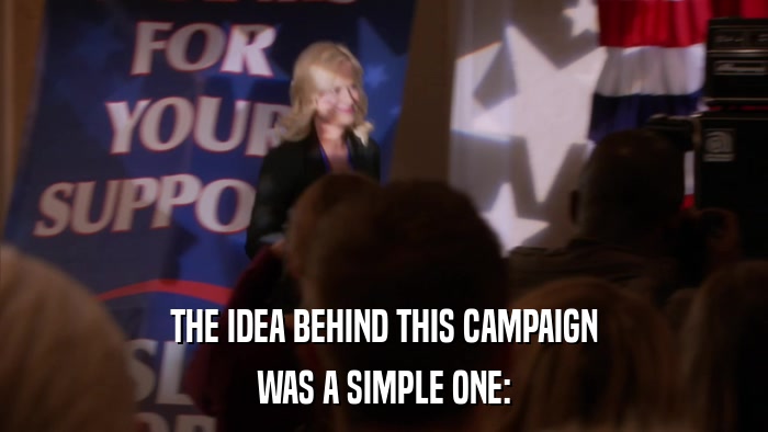 THE IDEA BEHIND THIS CAMPAIGN WAS A SIMPLE ONE: 