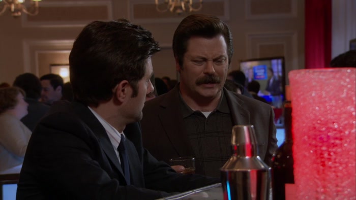BUT YOU AND LESLIE LIKE TO HOLD HANDS 