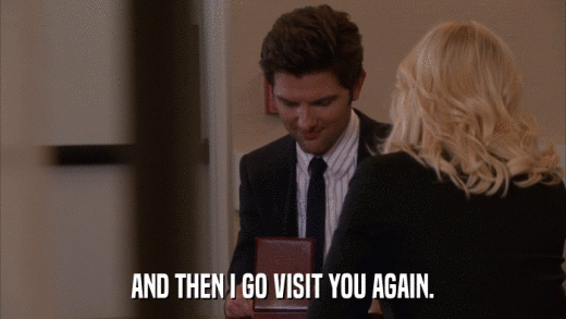 AND THEN I GO VISIT YOU AGAIN.  