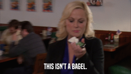 THIS ISN'T A BAGEL.  
