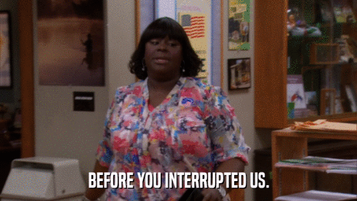 BEFORE YOU INTERRUPTED US.  