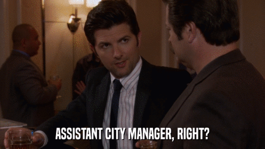 ASSISTANT CITY MANAGER, RIGHT?  