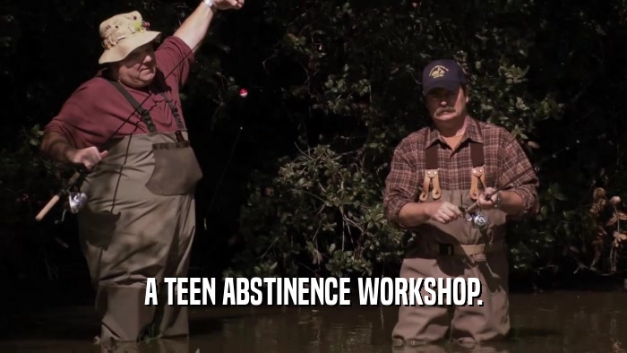 A TEEN ABSTINENCE WORKSHOP.  
