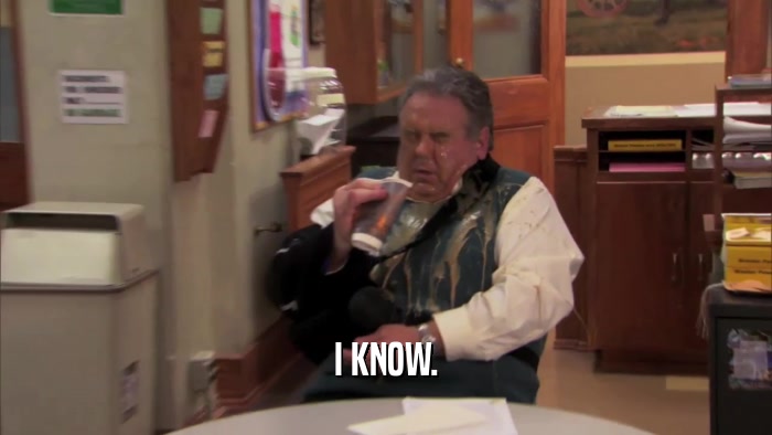 I KNOW.  