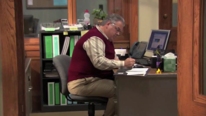 JERRY? HE WEARS THE SAME  SOUP-STAINED KHAKIS EVERY DAY. 