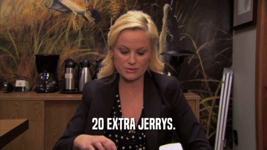 20 EXTRA JERRYS.  