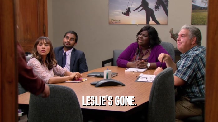 LESLIE'S GONE.  
