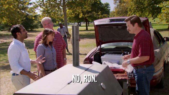 NO, RON.  