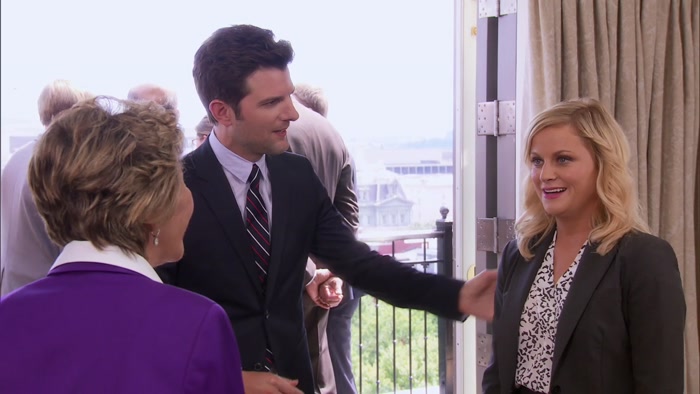 I WANTED TO INTRODUCE
 MY FRIEND LESLIE KNOPE--
 