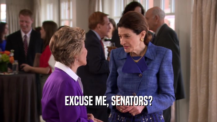 EXCUSE ME, SENATORS?  