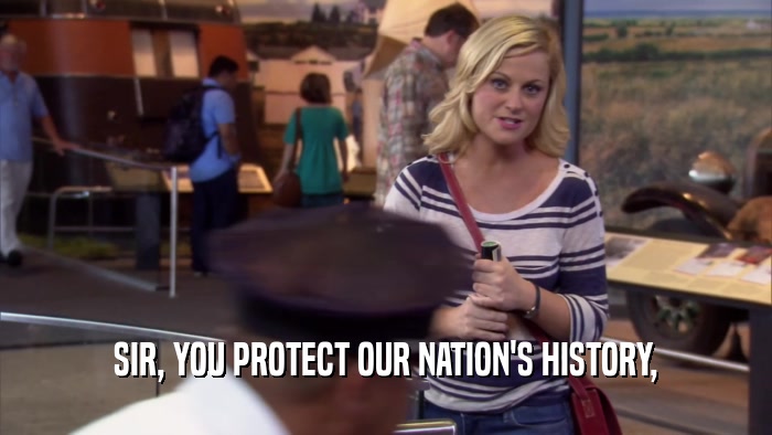 SIR, YOU PROTECT OUR NATION'S HISTORY,  