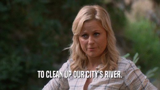 TO CLEAN UP OUR CITY'S RIVER.  