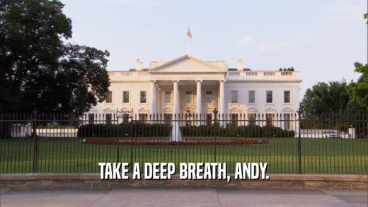 TAKE A DEEP BREATH, ANDY.  