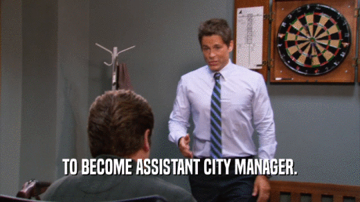 TO BECOME ASSISTANT CITY MANAGER.
  