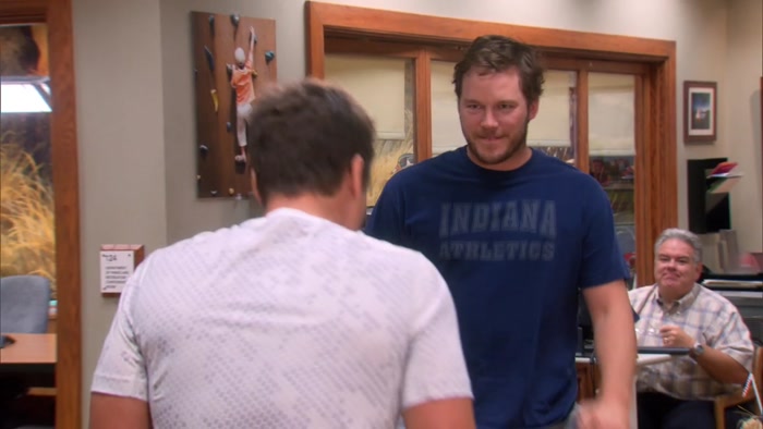 SO, YOU BOYS ARE GONNA GO WORK OUT TOGETHER, HUH? 