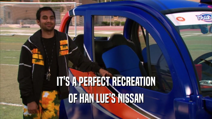 IT'S A PERFECT RECREATION OF HAN LUE'S NISSAN 