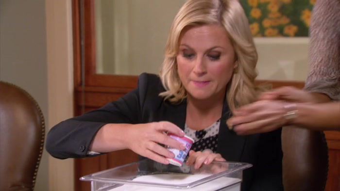 LESLIE, YOU STOP IT RIGHT NOW! 