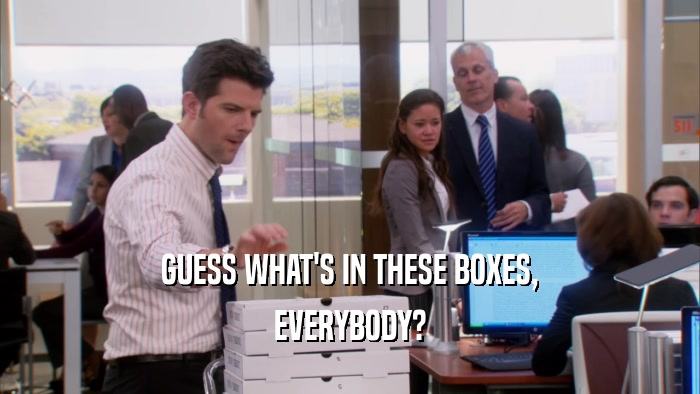 GUESS WHAT'S IN THESE BOXES, EVERYBODY? 