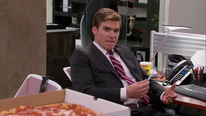 ELLIS, WHAT'S UP, MY MALE? YOU GRAB A SLICE OF 'ZA, BRAH. 