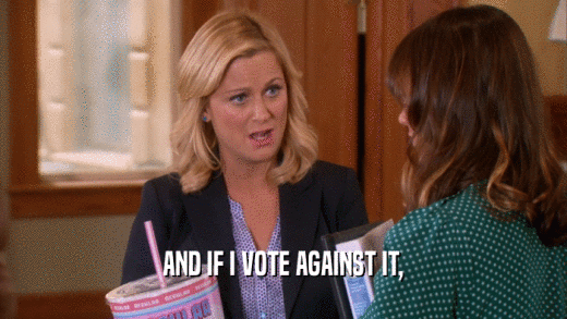 AND IF I VOTE AGAINST IT,  