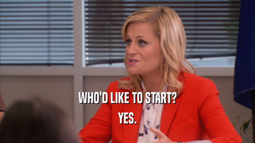 WHO'D LIKE TO START? YES. 
