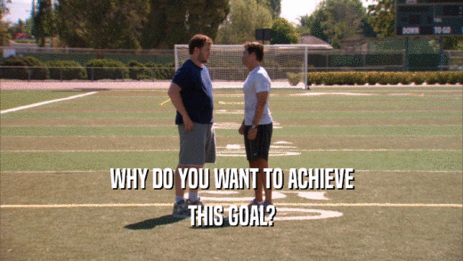 WHY DO YOU WANT TO ACHIEVE THIS GOAL? 