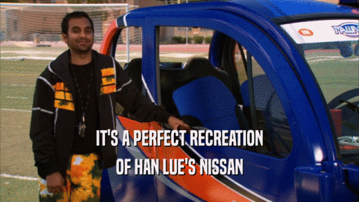 IT'S A PERFECT RECREATION OF HAN LUE'S NISSAN 