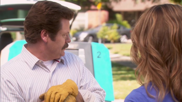 WE WORK AT THE PARKS DEPARTMENT.  