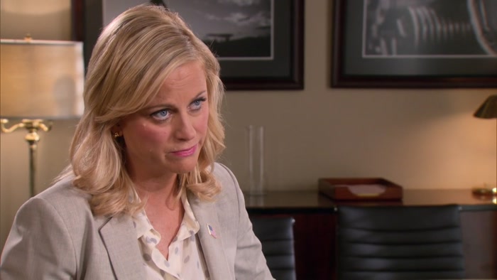 ACTUALLY, LESLIE, YOU'RE MY BOSS NOW.  