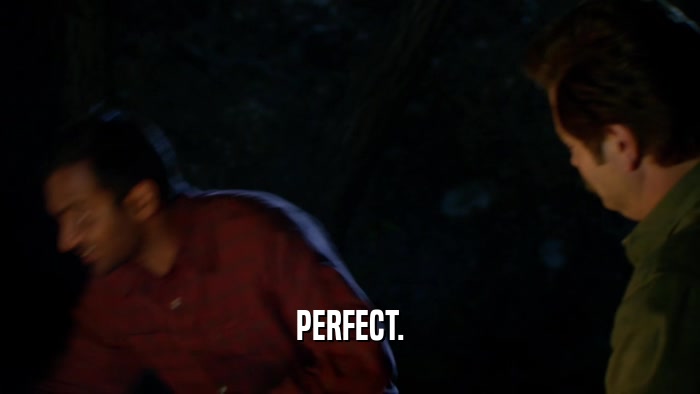 PERFECT.  