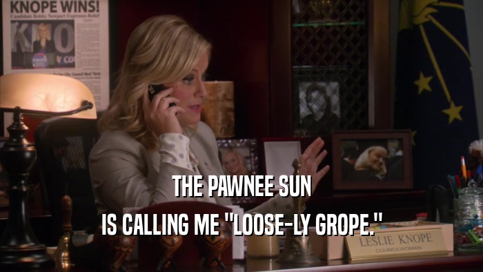 THE PAWNEE SUN IS CALLING ME 