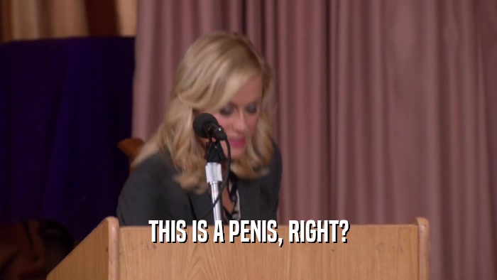 THIS IS A PENIS, RIGHT?  