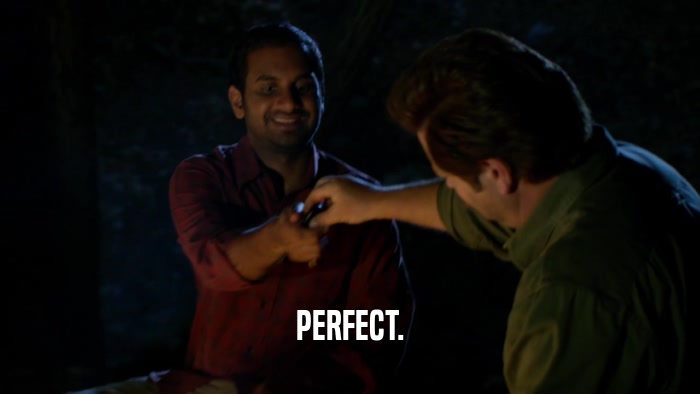 PERFECT.  