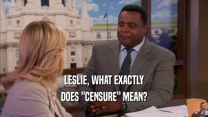 LESLIE, WHAT EXACTLY
 DOES 
